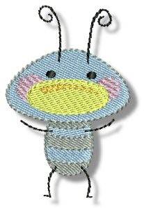 Picture of Blue Bug Machine Embroidery Design