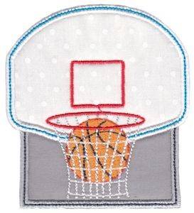 Picture of Basketball Net Applique Machine Embroidery Design