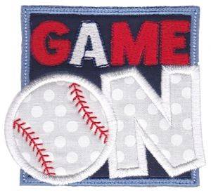 Picture of Baseball Game On Machine Embroidery Design