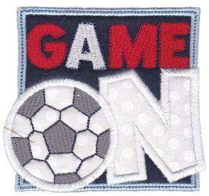 Picture of Soccer Game On Machine Embroidery Design