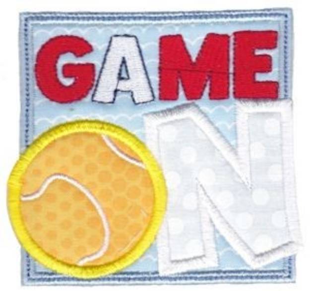 Picture of Tennis Game On Machine Embroidery Design