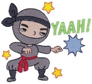 Picture of Yaah! Ninja Machine Embroidery Design
