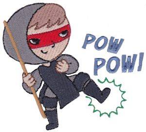 Picture of Pow! Ninja Machine Embroidery Design