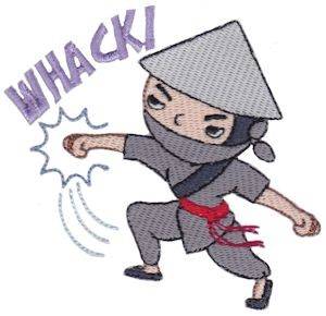 Picture of Whack! Ninja Machine Embroidery Design