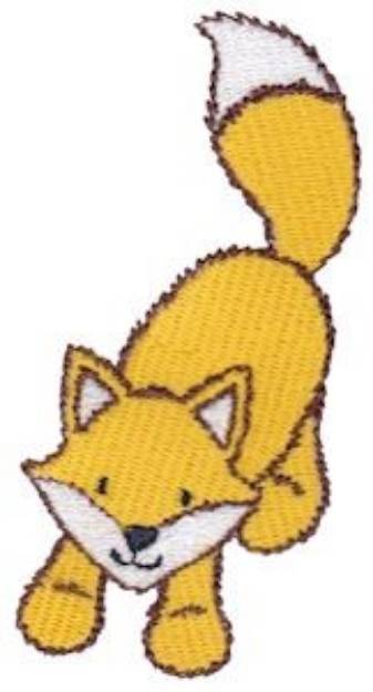 Picture of Pouncing Fox Machine Embroidery Design
