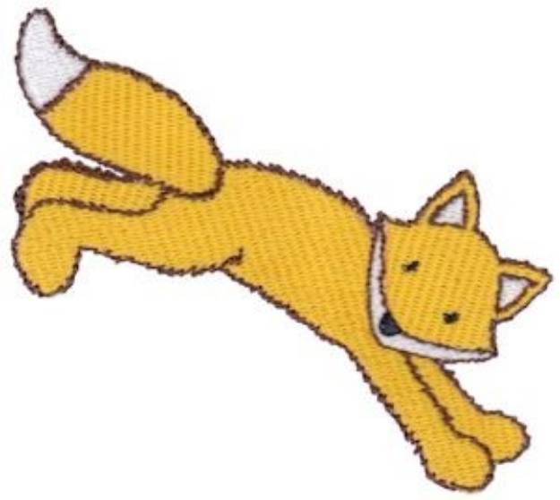 Picture of Jumping Fox Machine Embroidery Design