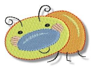 Picture of Cartoon Bug Machine Embroidery Design