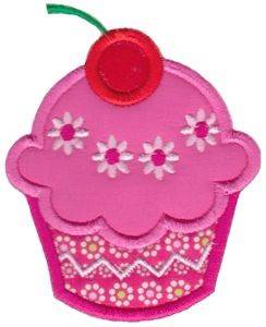Picture of Applique Cupcake Machine Embroidery Design