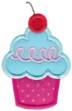 Picture of Applique Cherry Cupcake Machine Embroidery Design