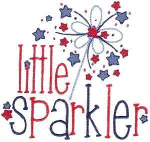 Picture of Little Sparkler Machine Embroidery Design