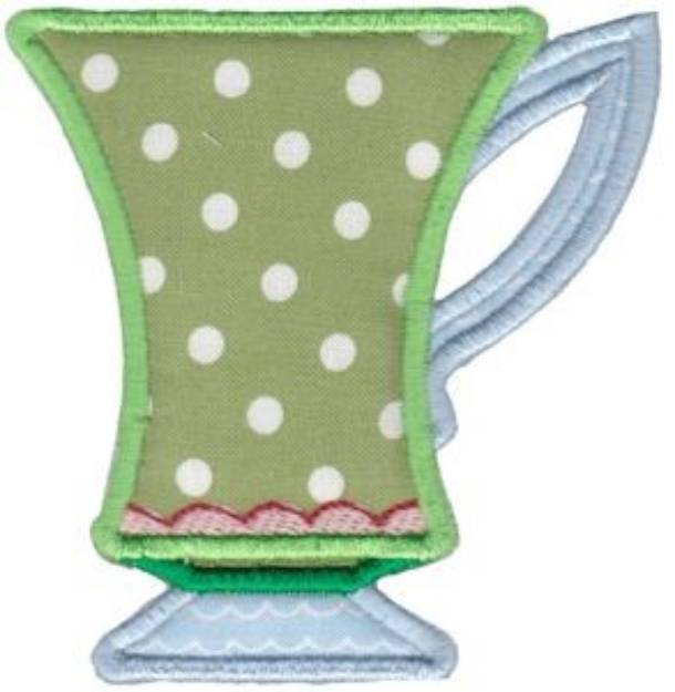 Picture of Applique China Cup Machine Embroidery Design