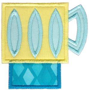 Picture of Diamond Cup Machine Embroidery Design