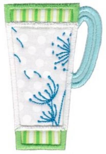 Picture of Dandelion Cup Machine Embroidery Design