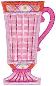 Picture of Applique Tall Cup Machine Embroidery Design