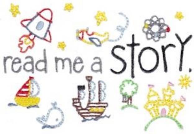 Picture of Read A Story Machine Embroidery Design