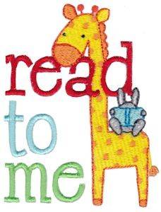 Picture of Read To Me Machine Embroidery Design