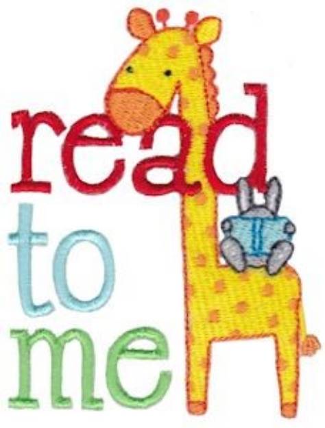 Picture of Read To Me Machine Embroidery Design