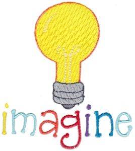 Picture of Imagine Bulb Machine Embroidery Design