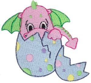 Picture of Hatching Dragon Machine Embroidery Design