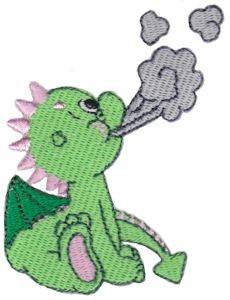 Picture of Dragon Smoke Machine Embroidery Design