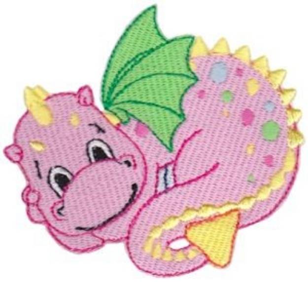Picture of Green Wing Dragon Machine Embroidery Design