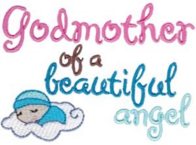 Picture of Godmother Of Angel Machine Embroidery Design