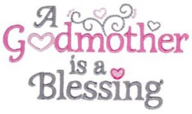 Picture of Godmother Is Blessing Machine Embroidery Design