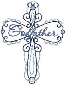 Picture of Godfather Cross Machine Embroidery Design
