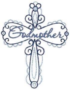 Picture of Godmother Cross Machine Embroidery Design