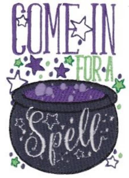 Picture of Come In For Spell Machine Embroidery Design