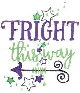 Picture of Fright The Way Machine Embroidery Design