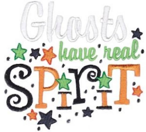 Picture of Ghosts Have Spirit Machine Embroidery Design