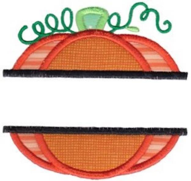 Picture of Pumpkin Split Machine Embroidery Design