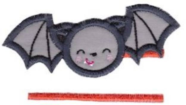 Picture of Halloween Bat Split Machine Embroidery Design