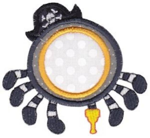 Picture of Pirate Spider Applique Machine Embroidery Design