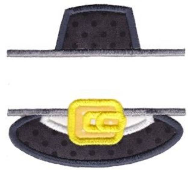 Picture of Pilgrim Hat Split Machine Embroidery Design