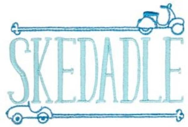 Picture of Skedadle Machine Embroidery Design