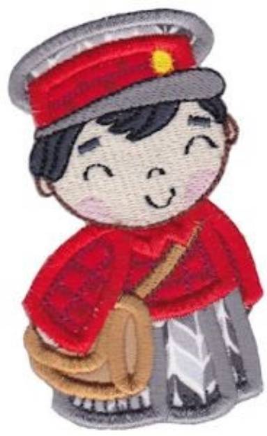 Picture of Kokeshi Boy Applique Machine Embroidery Design