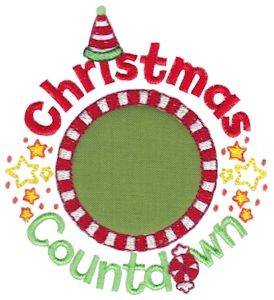 Picture of Christmas Countdown Machine Embroidery Design