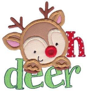 Picture of Oh Deer Applique Machine Embroidery Design