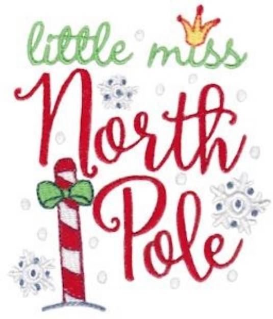 Picture of Miss North Pole Machine Embroidery Design