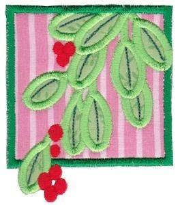 Picture of Mistletoe Applique Machine Embroidery Design