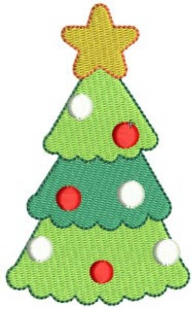 Picture of Advent Calendar Tree Machine Embroidery Design