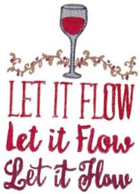 Picture of Let It Flow Machine Embroidery Design