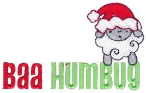 Picture of Baa Humbug Machine Embroidery Design