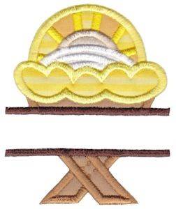 Picture of Manger Split Machine Embroidery Design