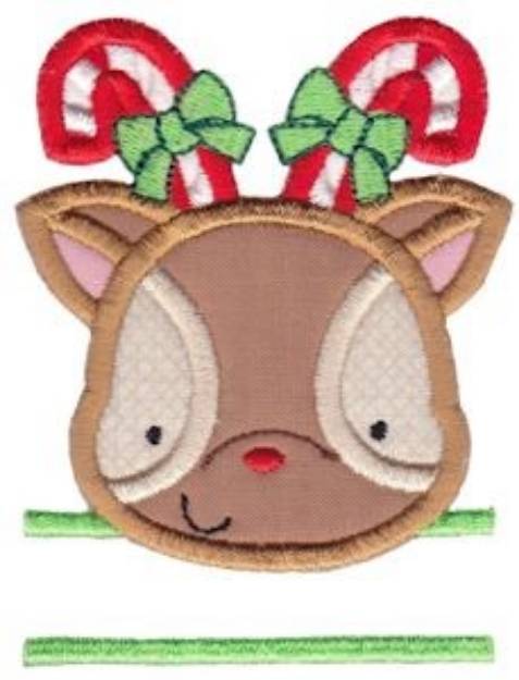 Picture of Reindeer Split Machine Embroidery Design