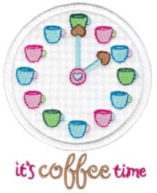 Picture of Coffee Time Machine Embroidery Design