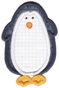 Picture of Wild Stix Penguin Applique Machine Embroidery Design