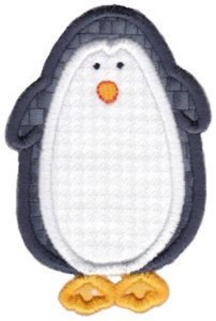 Picture of Wild Stix Penguin Applique Machine Embroidery Design